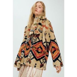 Free People Carmella Fur Coat RARE